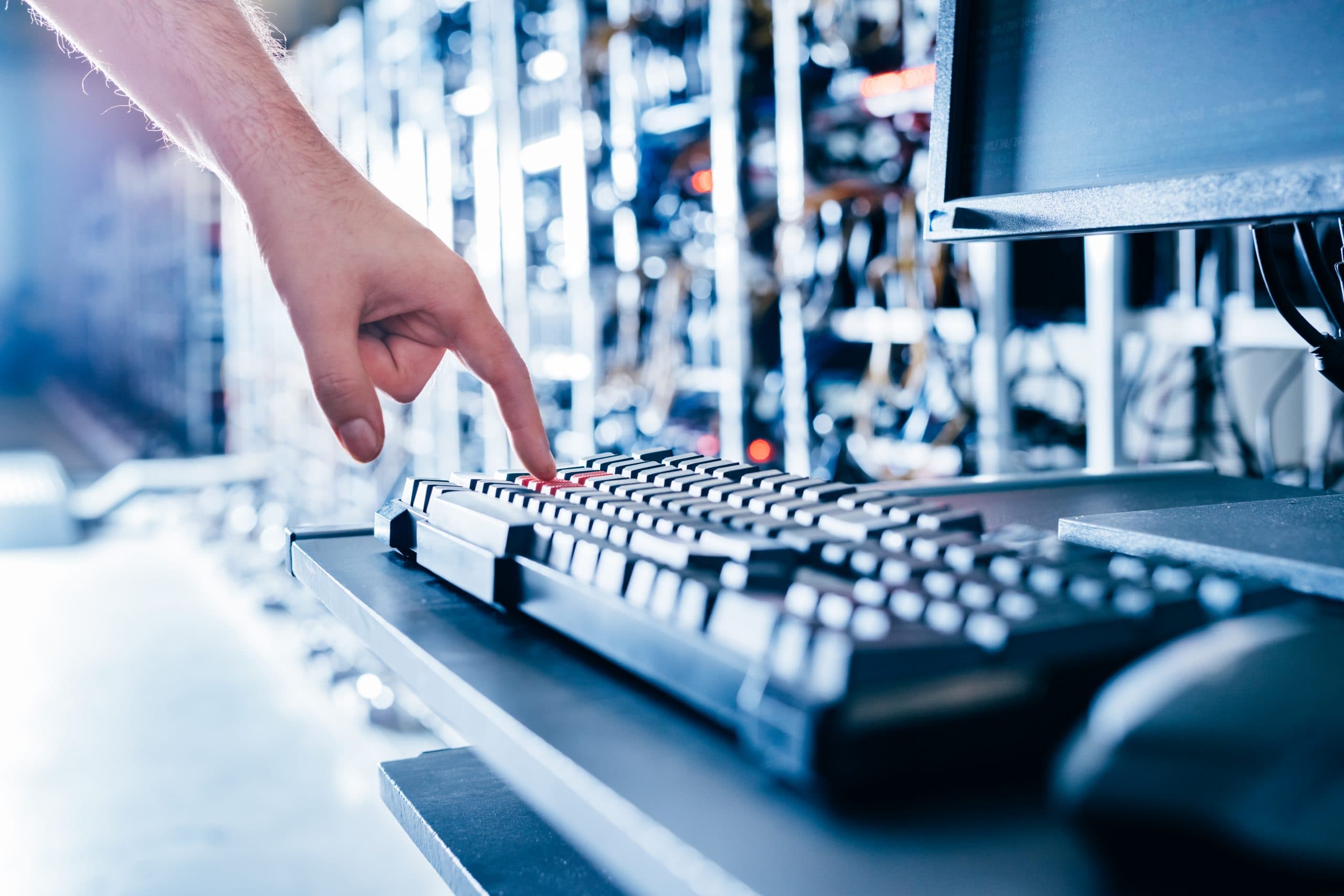 It specialist working with computer