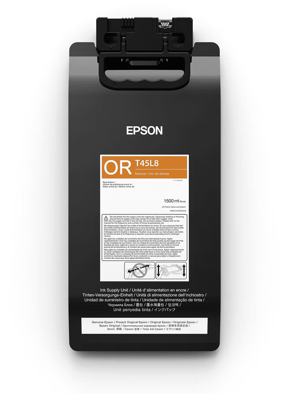 Tinta Orange T45L820 Epson - 1500ml - Compatible con S-Series